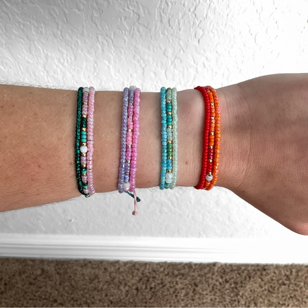 Colorful Beaded Bracelet Set
